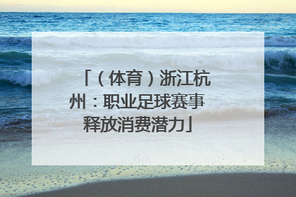（体育）浙江杭州：职业足球赛事释放消费潜力