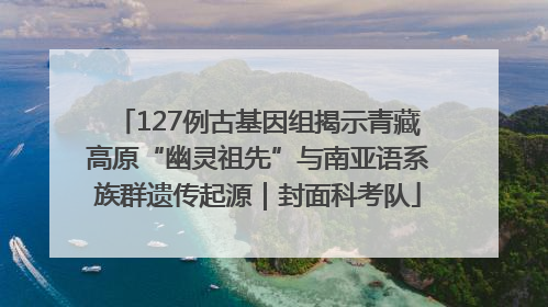 127例古基因组揭示青藏高原“幽灵祖先”与南亚语系族群遗传起源｜封面科考队