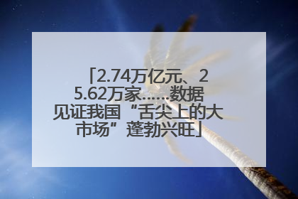 2.74万亿元、25.62万家……数据见证我国“舌尖上的大市场”蓬勃兴旺
