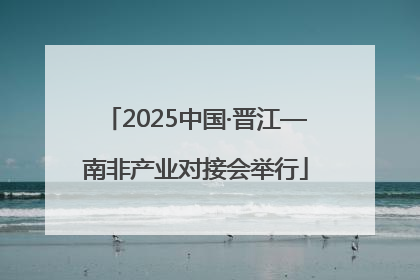 2025中国·晋江—南非产业对接会举行