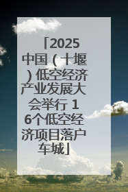 2025中国（十堰）低空经济产业发展大会举行 16个低空经济项目落户车城