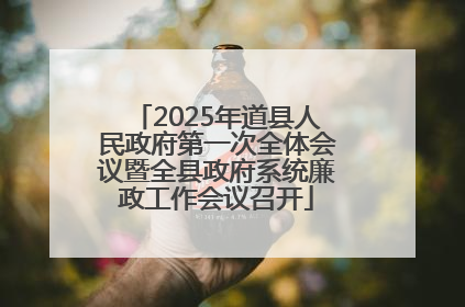 2025年道县人民政府第一次全体会议暨全县政府系统廉政工作会议召开